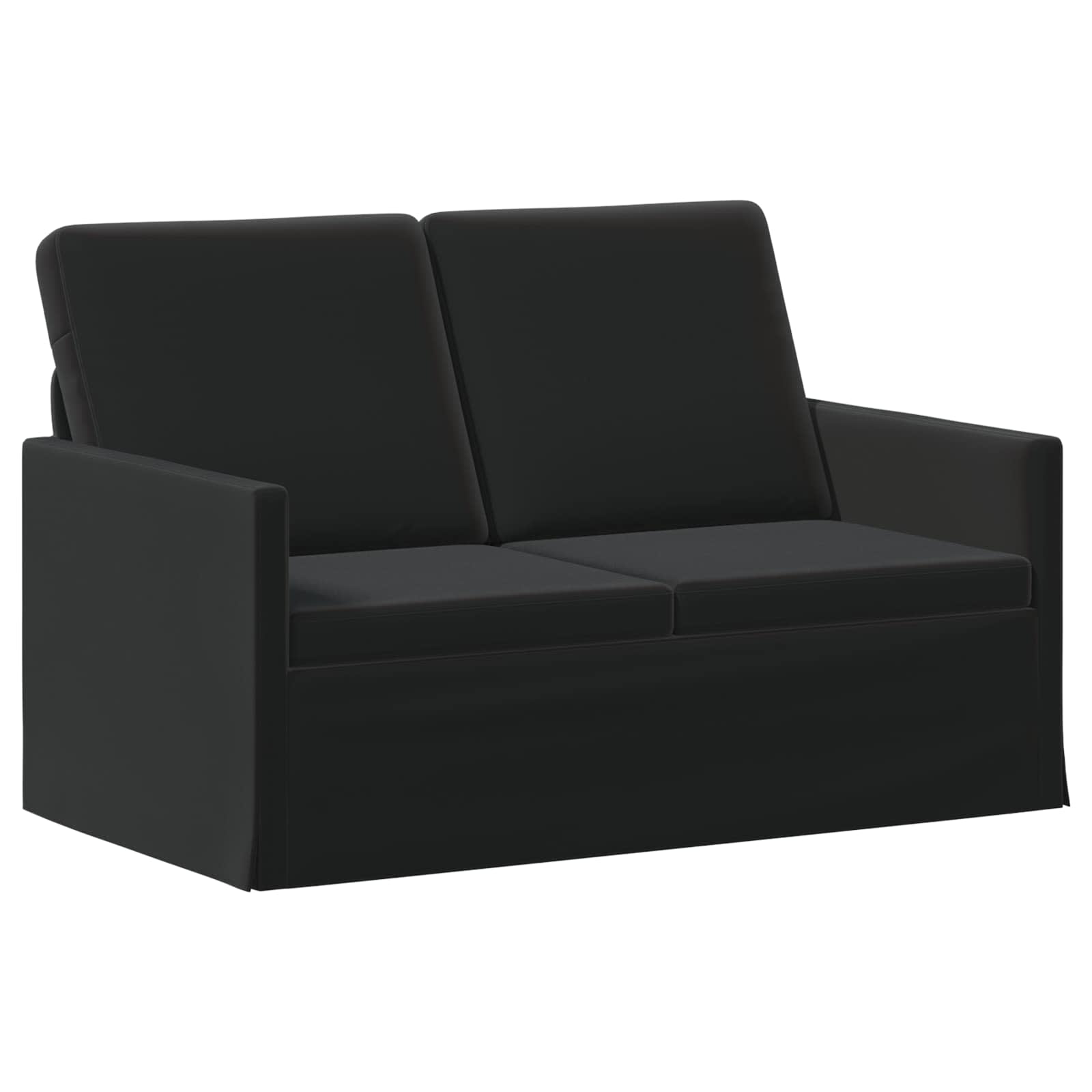 Bankstel 2 pcs Zwart fluweel