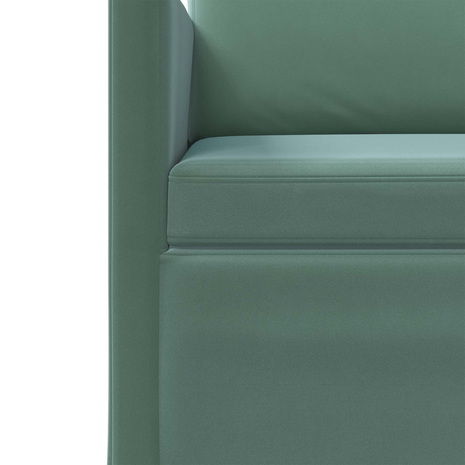 Bankstel 2 pcs Zeegroen fluweel