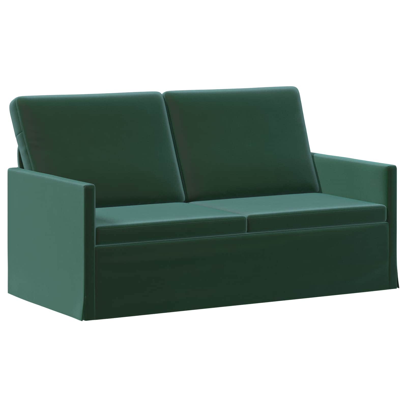 Bankstel 2 pcs Donkergroen fluweel