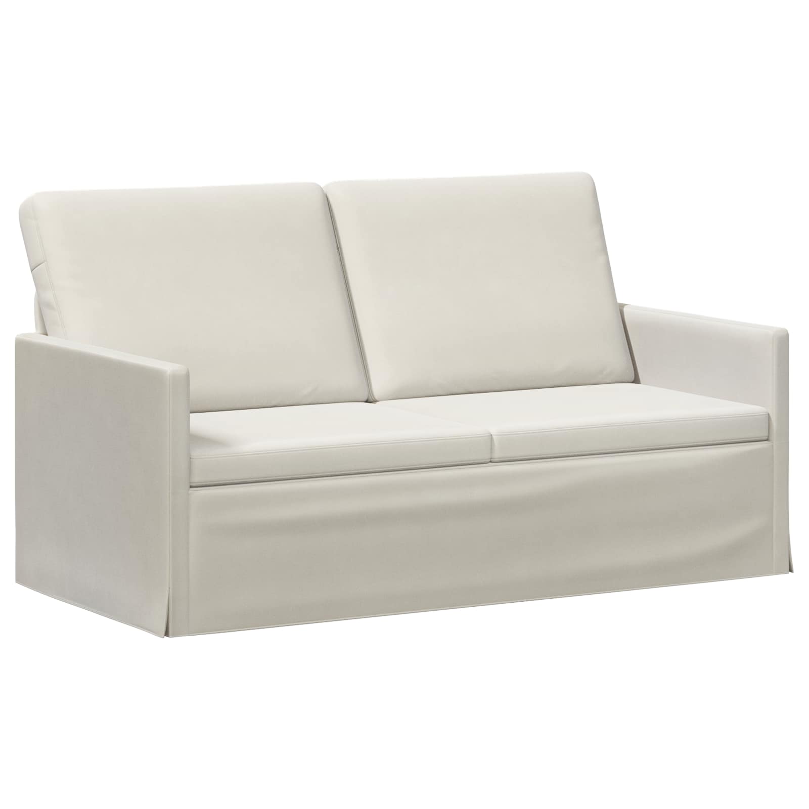 Bankstel 2 pcs Crèmekleurig fluweel