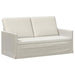 Bankstel 2 pcs Crèmekleurig fluweel