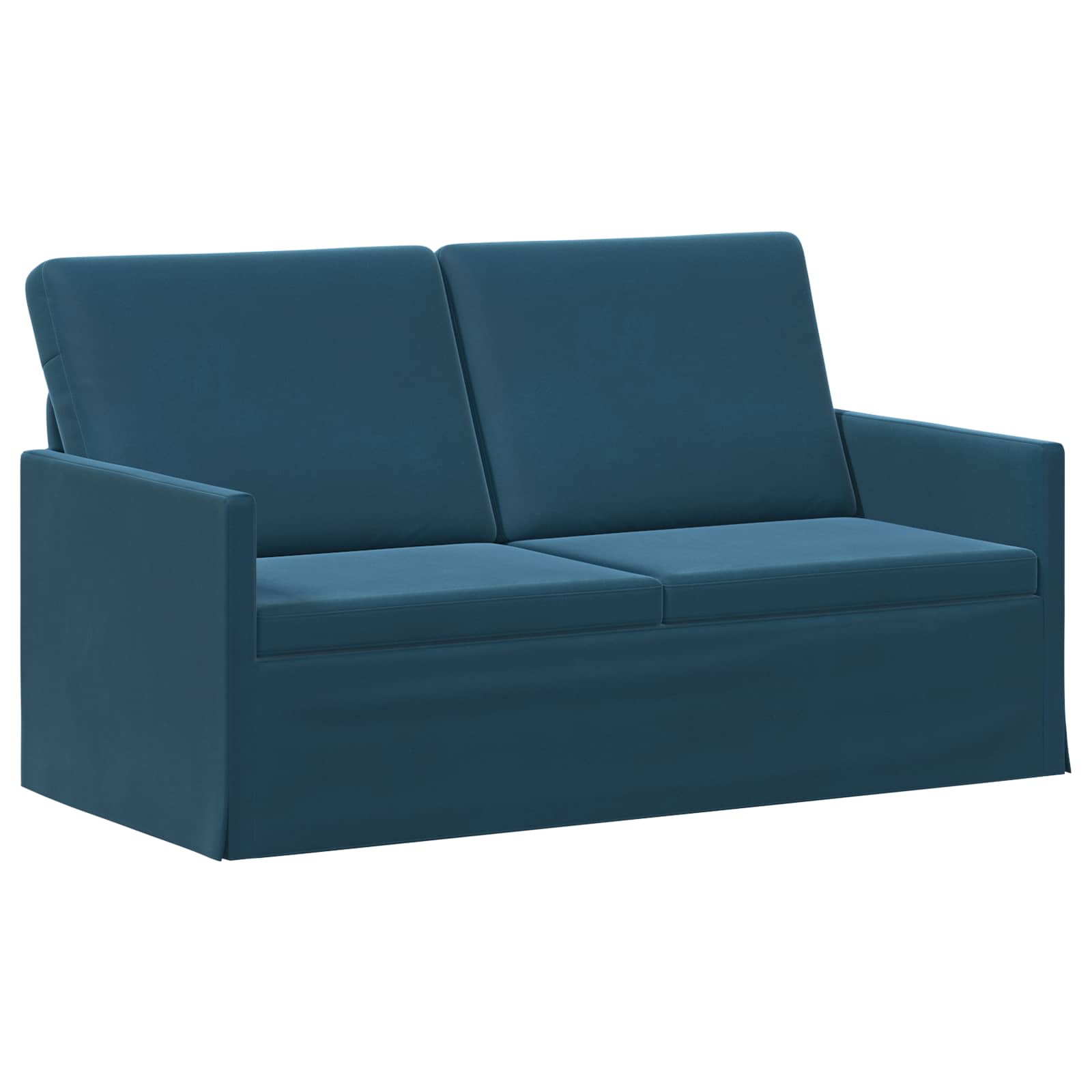 Bankstel 2 pcs Blauw fluweel