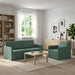 Bankstel 2 pcs Zeegroen fluweel