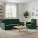 Bankstel 2 pcs Donkergroen fluweel