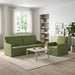 Bankstel 2 pcs Lichtgroen fluweel