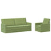 Bankstel 2 pcs Lichtgroen fluweel