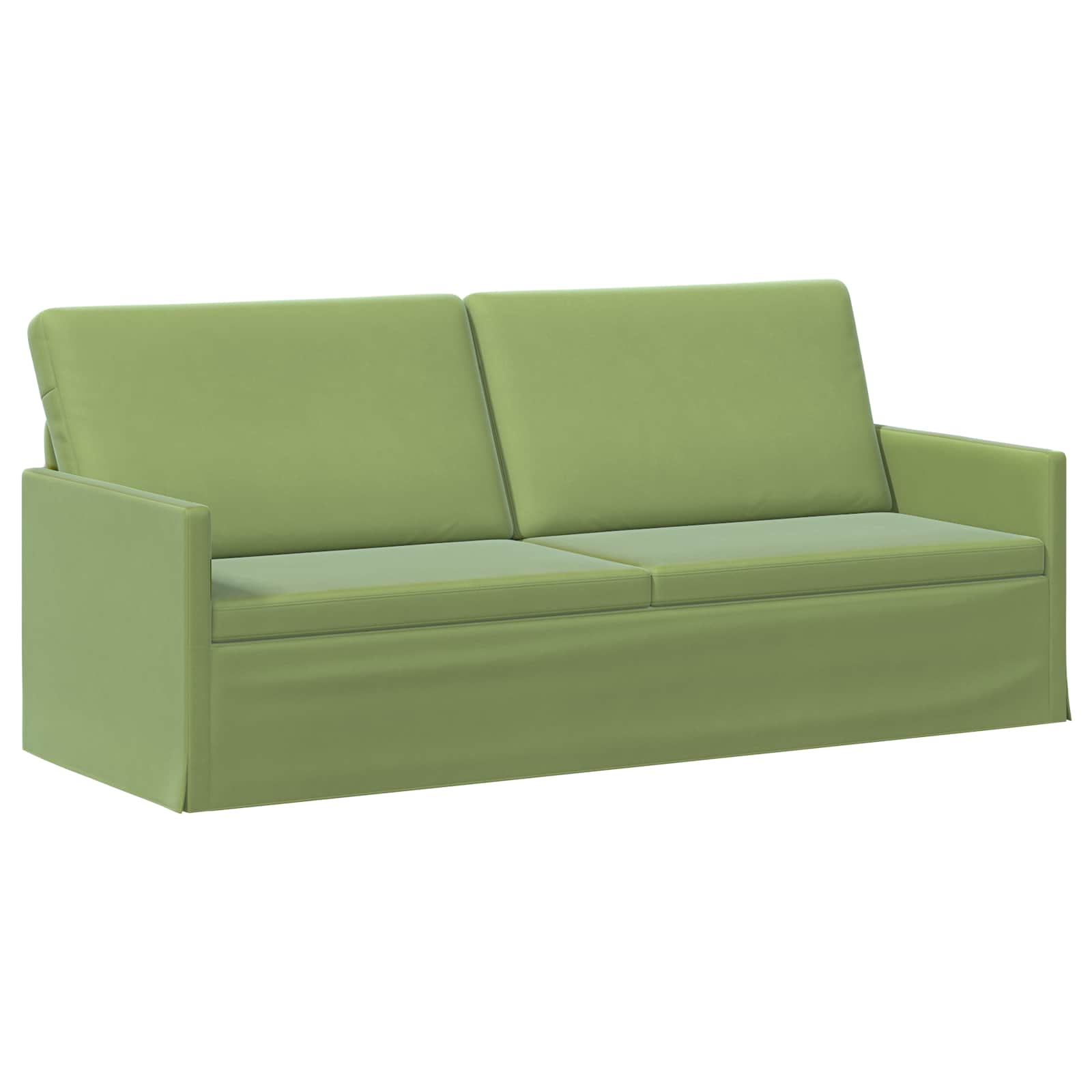 Bankstel 2 pcs Lichtgroen fluweel