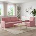 Bankstel 2 pcs Roze fluweel