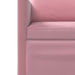 Bankstel 2 pcs Roze fluweel