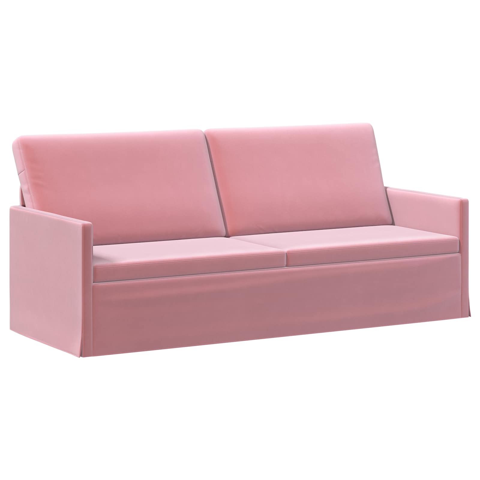 Bankstel 2 pcs Roze fluweel