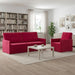 Bankstel 2 pcs Wijnrood fluweel