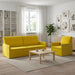 Bankstel 2 pcs Geel fluweel