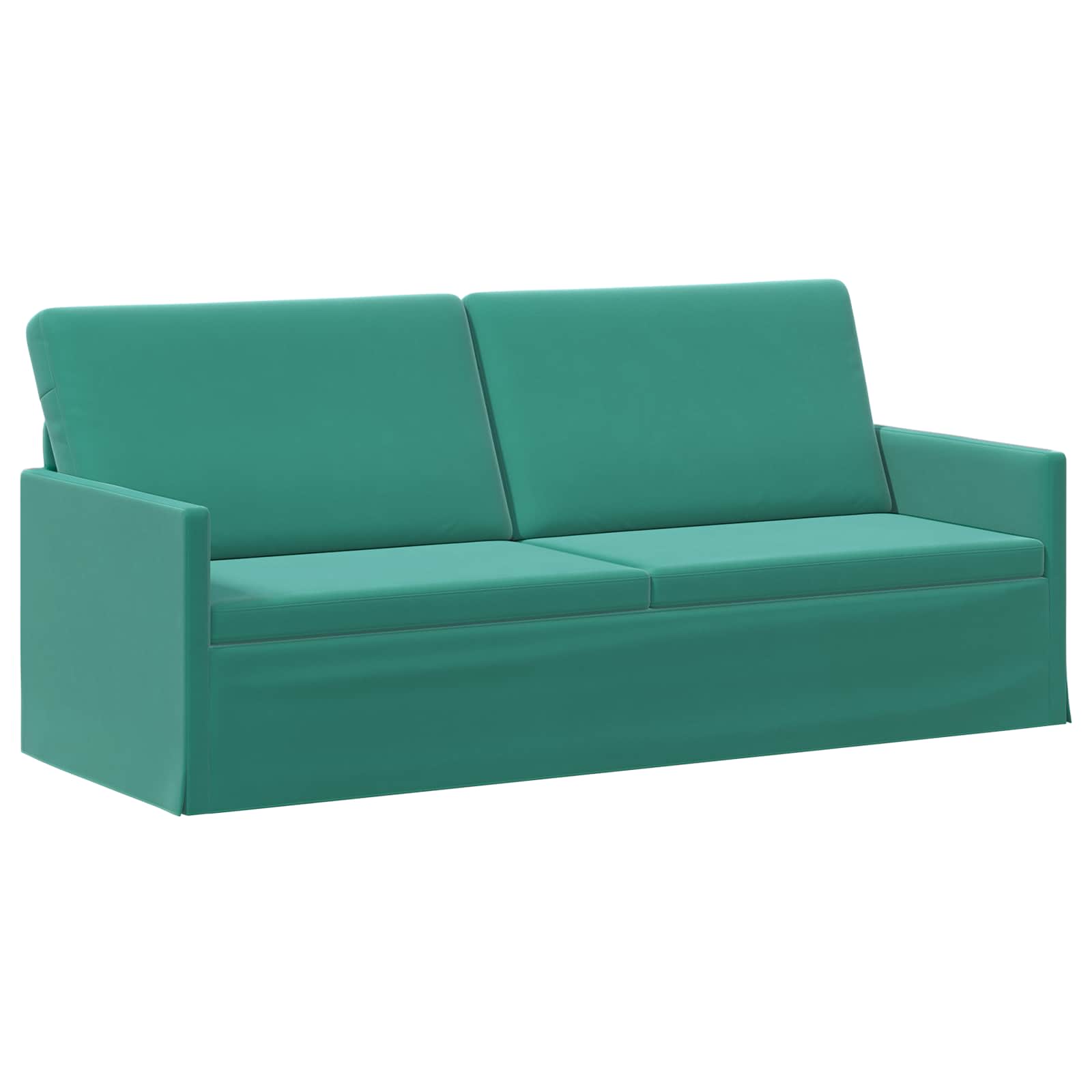 Bankstel 2 pcs Turquoise fluweel