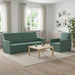 Bankstel 2 pcs Zeegroen fluweel