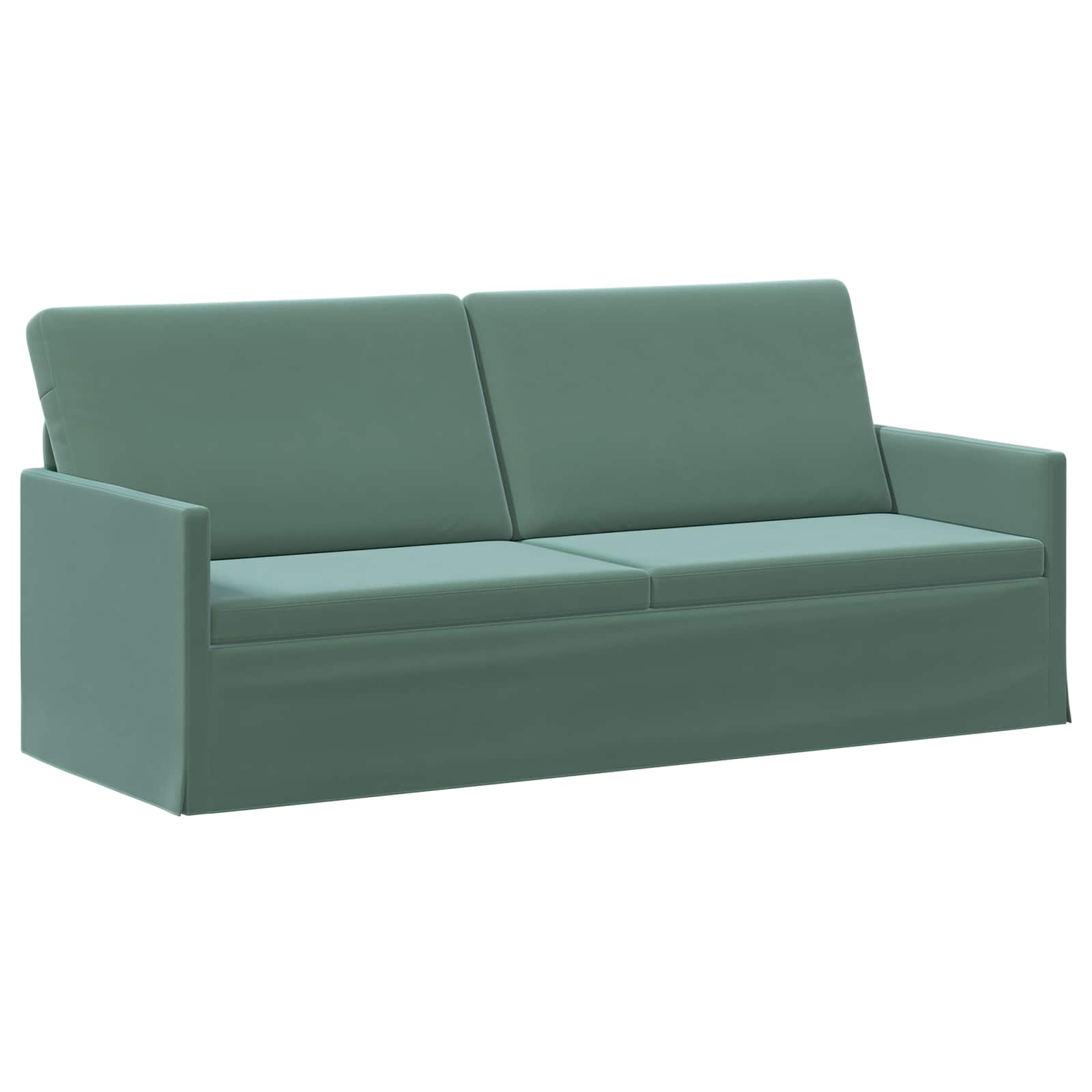 Bankstel 2 pcs Zeegroen fluweel