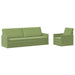 Bankstel 2 pcs Lichtgroen fluweel