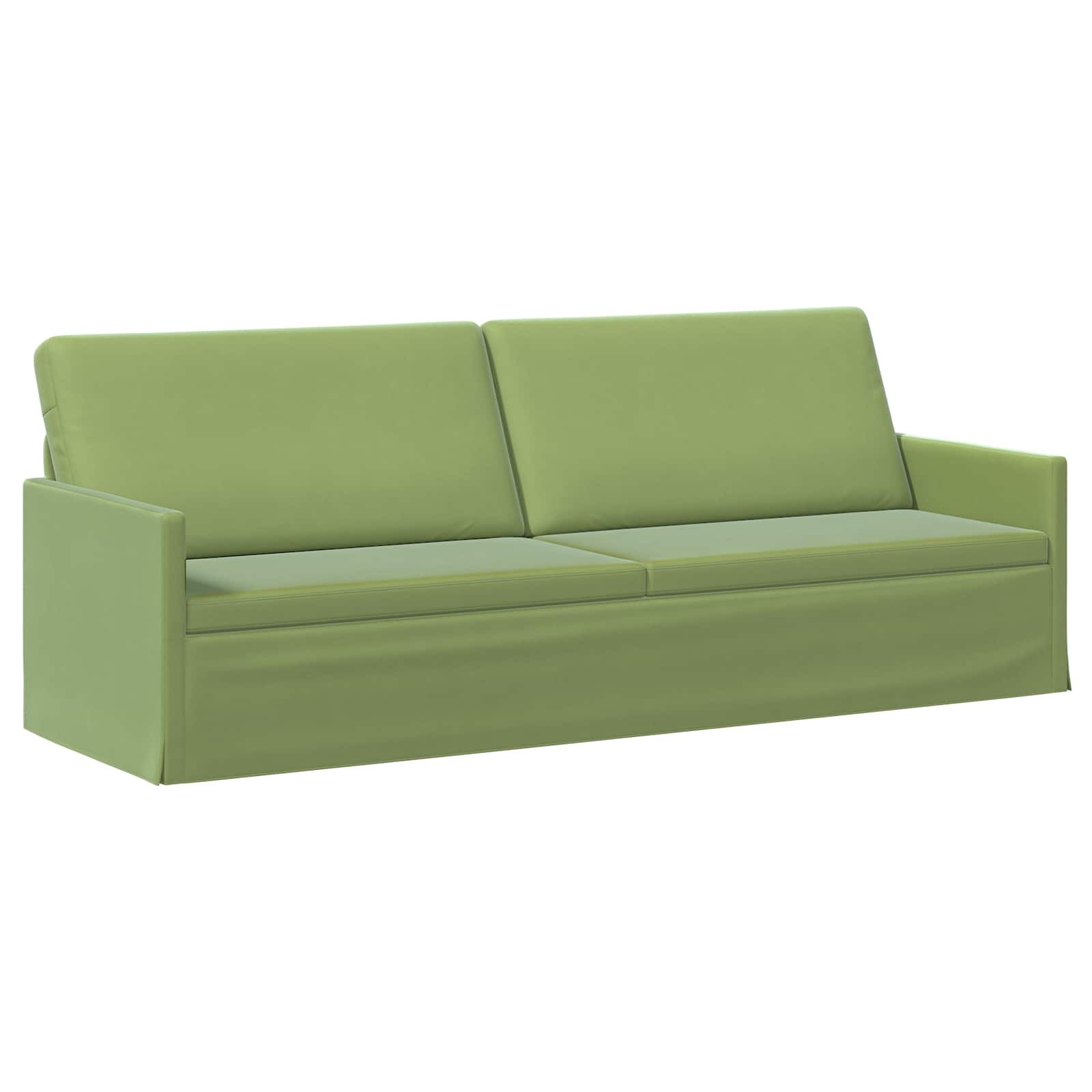 Bankstel 2 pcs Lichtgroen fluweel