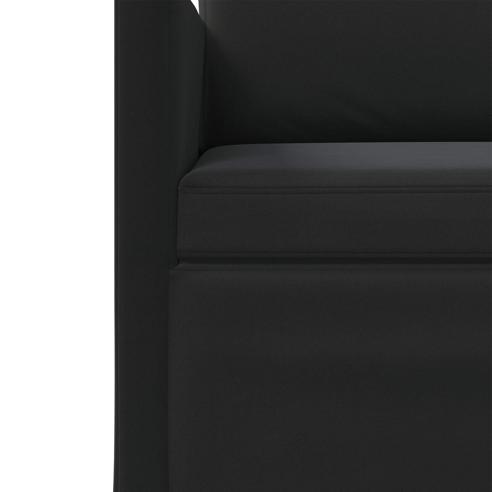 Bankstel 2 pcs Zwart fluweel