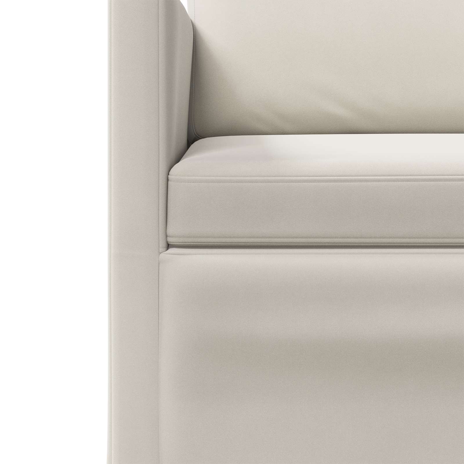 Bankstel 2 pcs Crèmekleurig fluweel