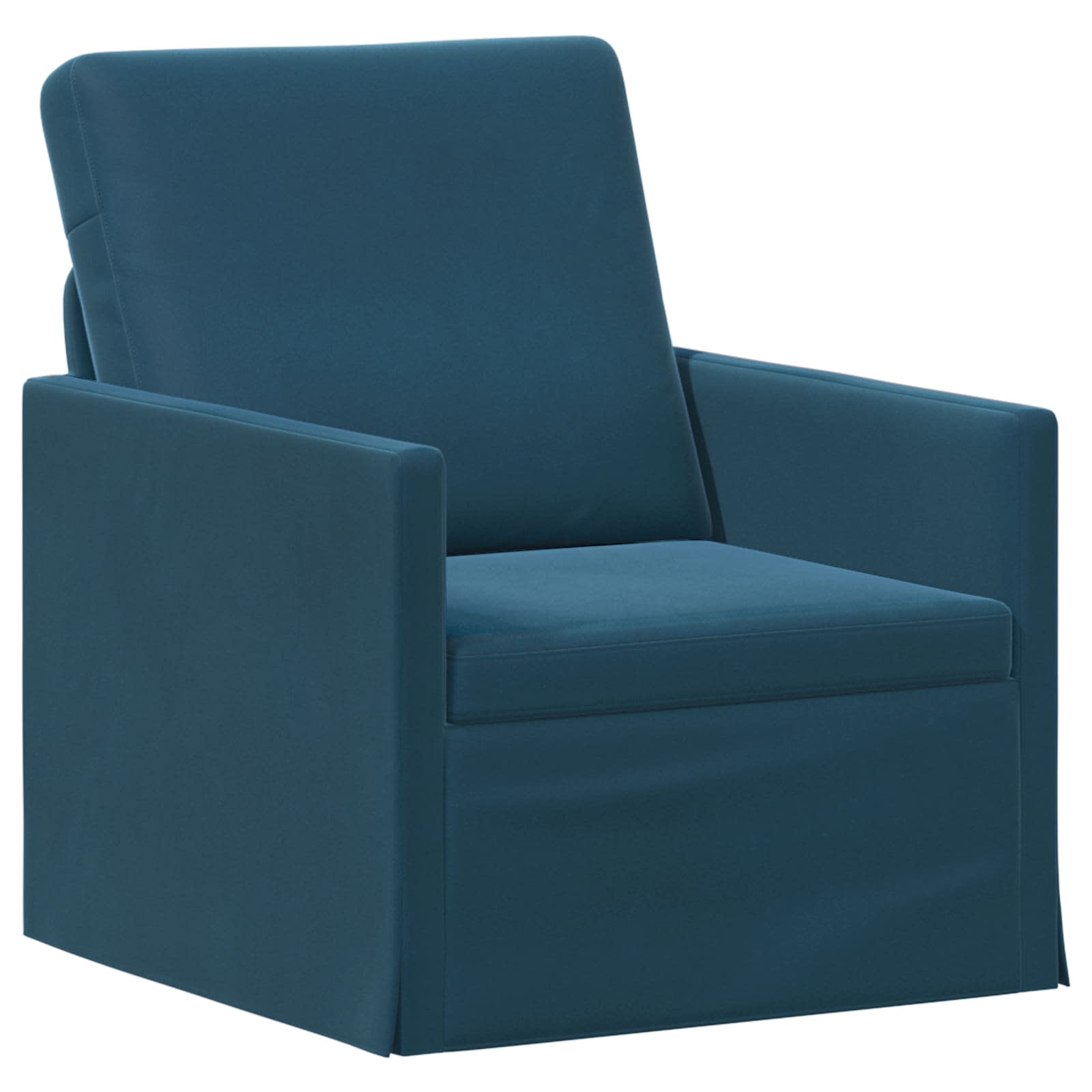 Bankstel 2 pcs Blauw fluweel