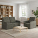 Bankstel 2 pcs Lichtgrijs Katoen Stof