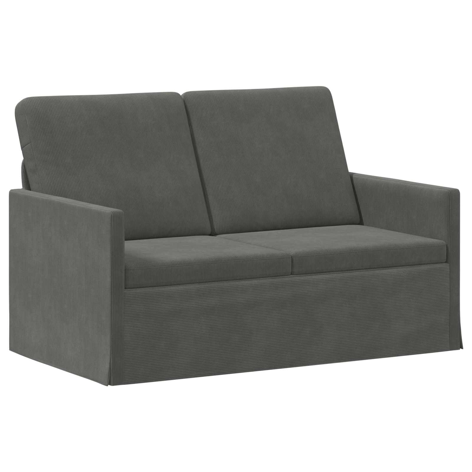 Bankstel 2 pcs Donkergrijs Katoen Stof