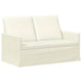 Bankstel 2 pcs Crèmekleurig Katoen Stof