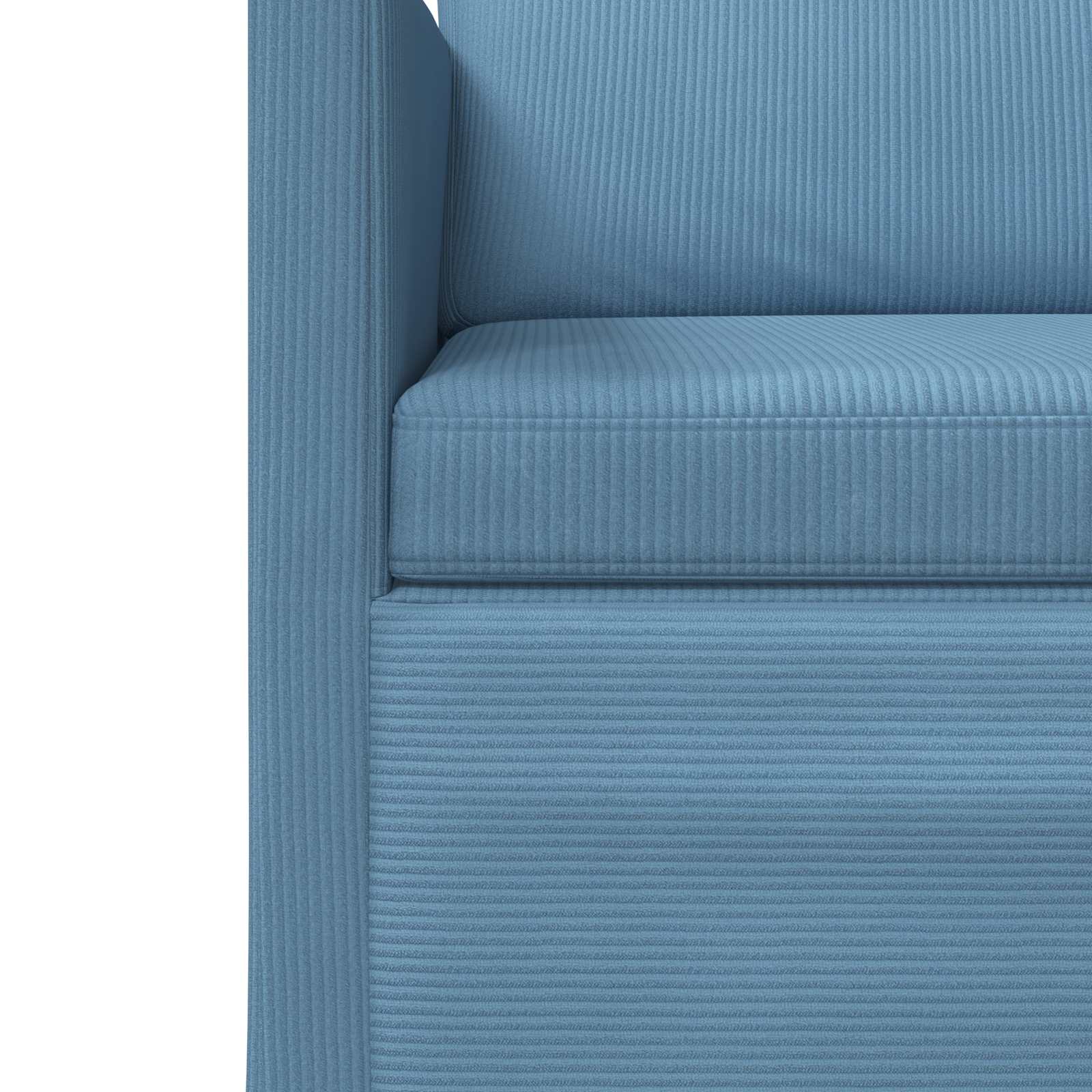 Bankstel 2 pcs Blauw Katoen Stof