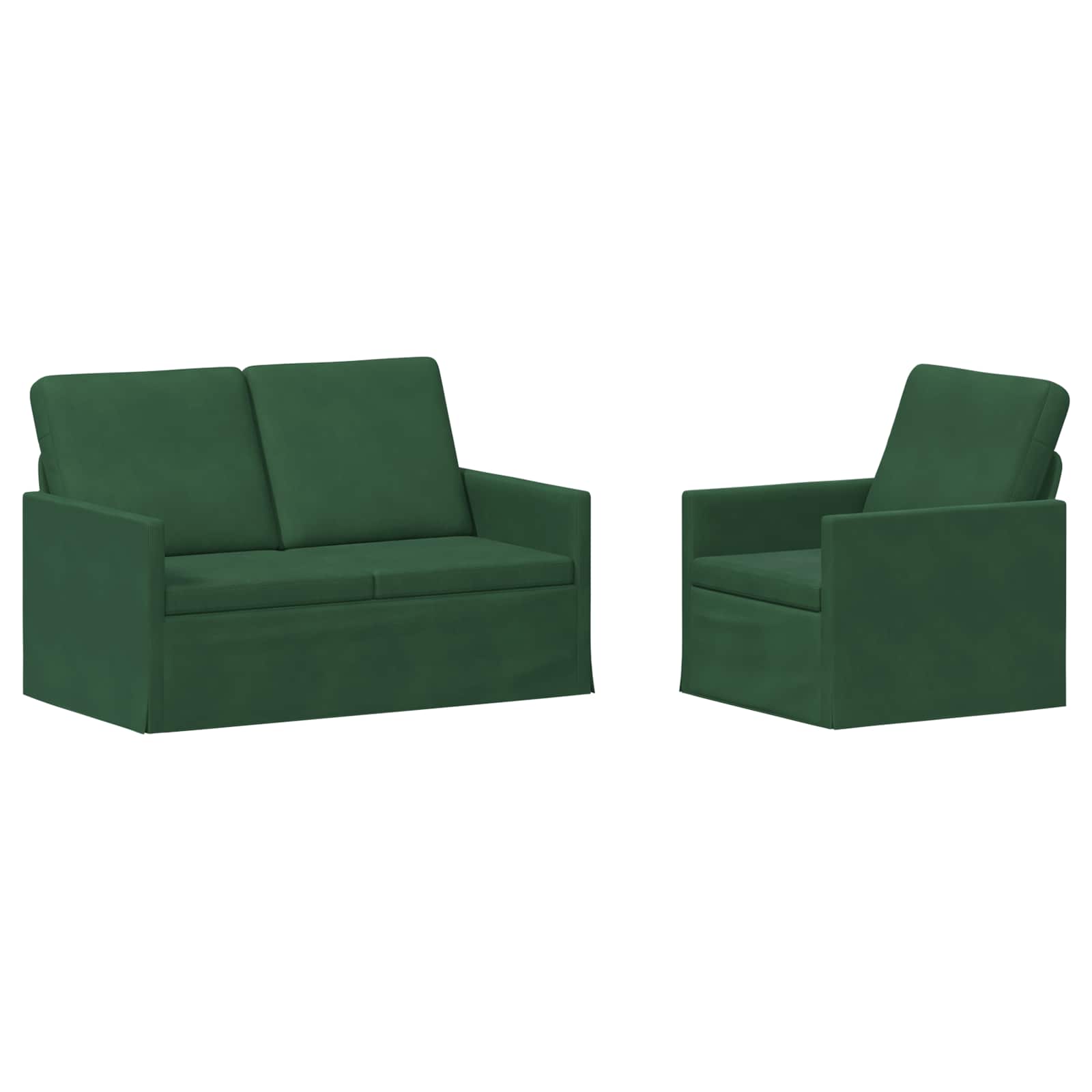 Bankstel 2 pcs Jungle Groen Katoen Stof