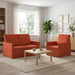 Bankstel 2 pcs Rood-oranje Katoen Stof