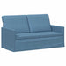 Bankstel 2 pcs Blauw Katoen Stof
