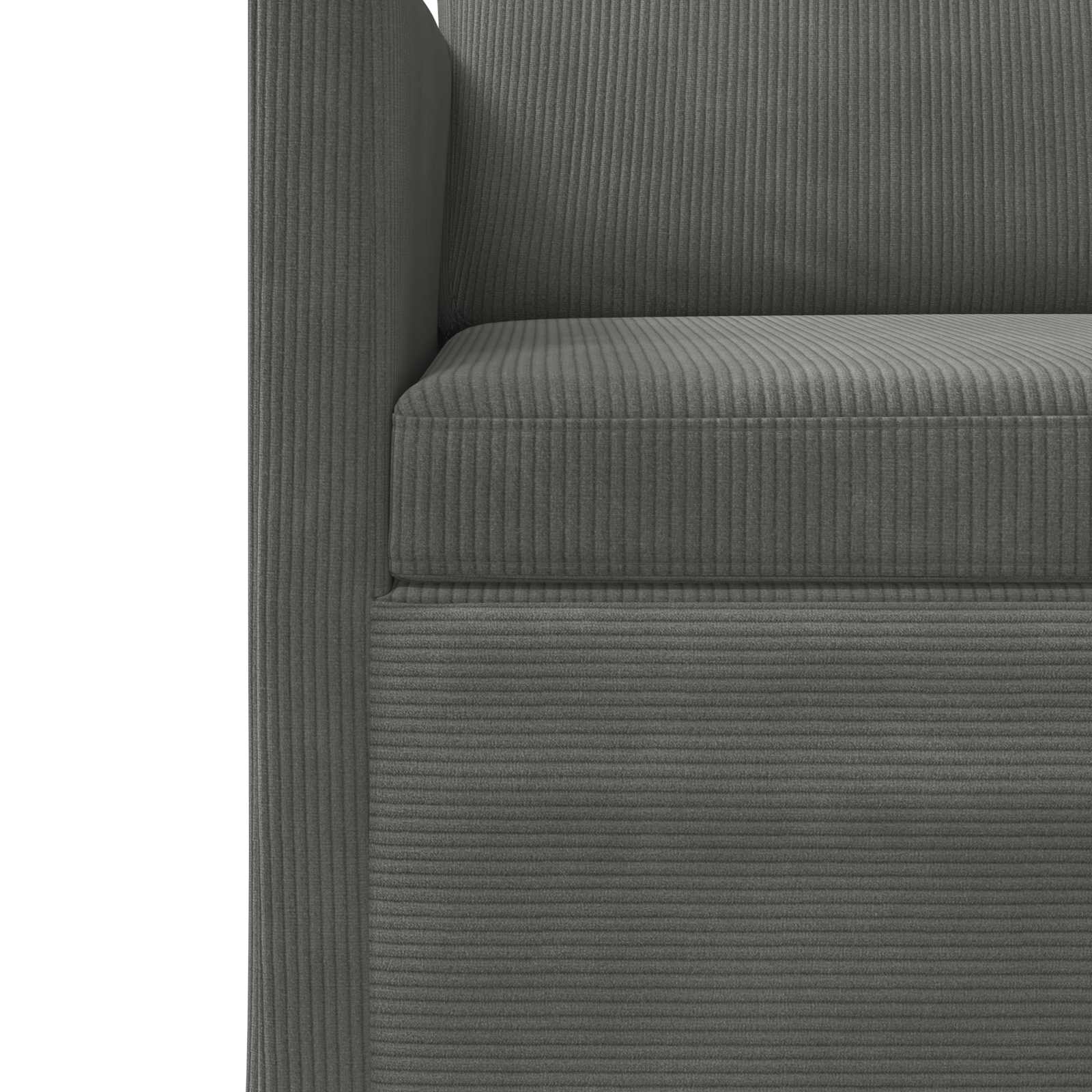 Bankstel 2 pcs Donkergrijs Katoen Stof