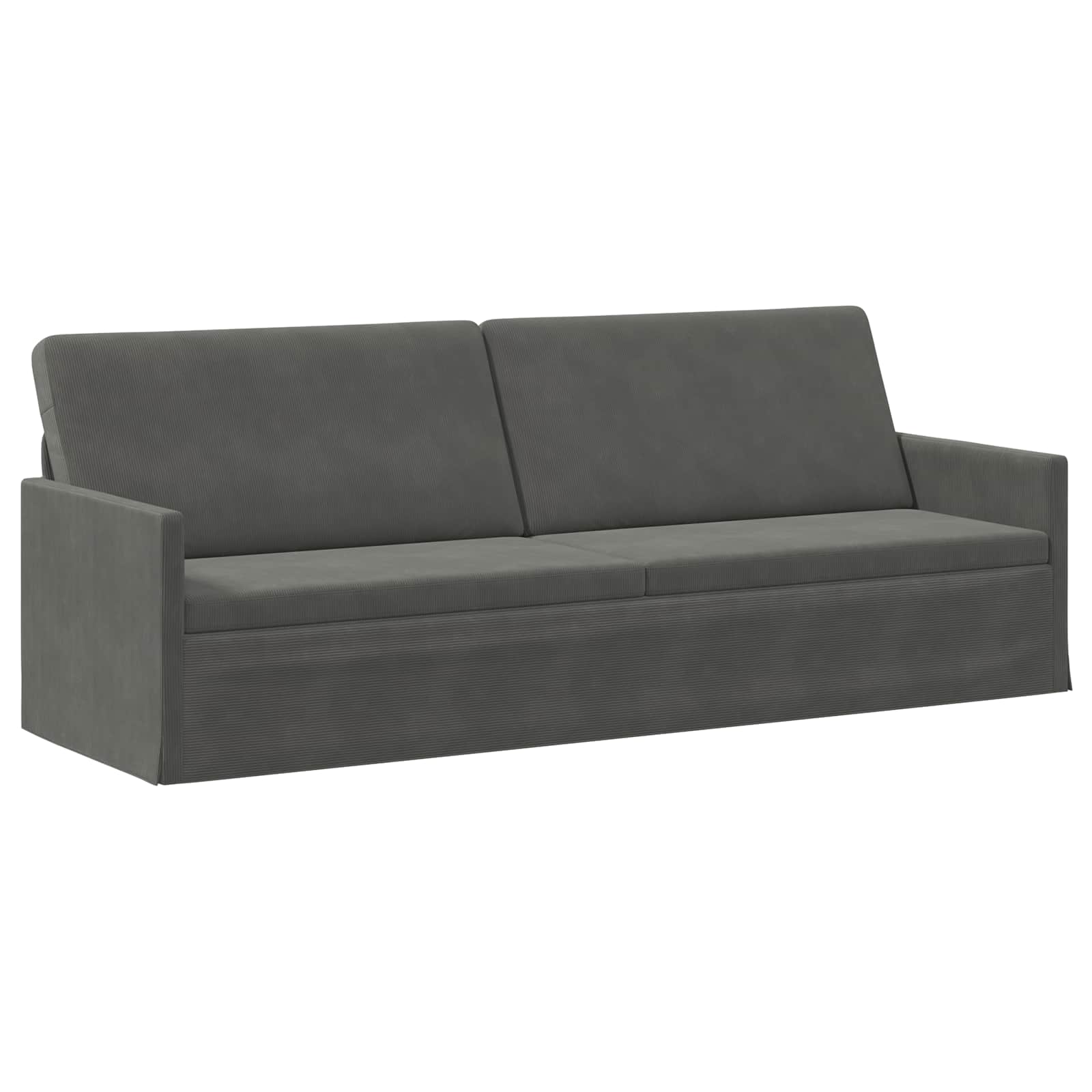 Bankstel 2 pcs Donkergrijs Katoen Stof