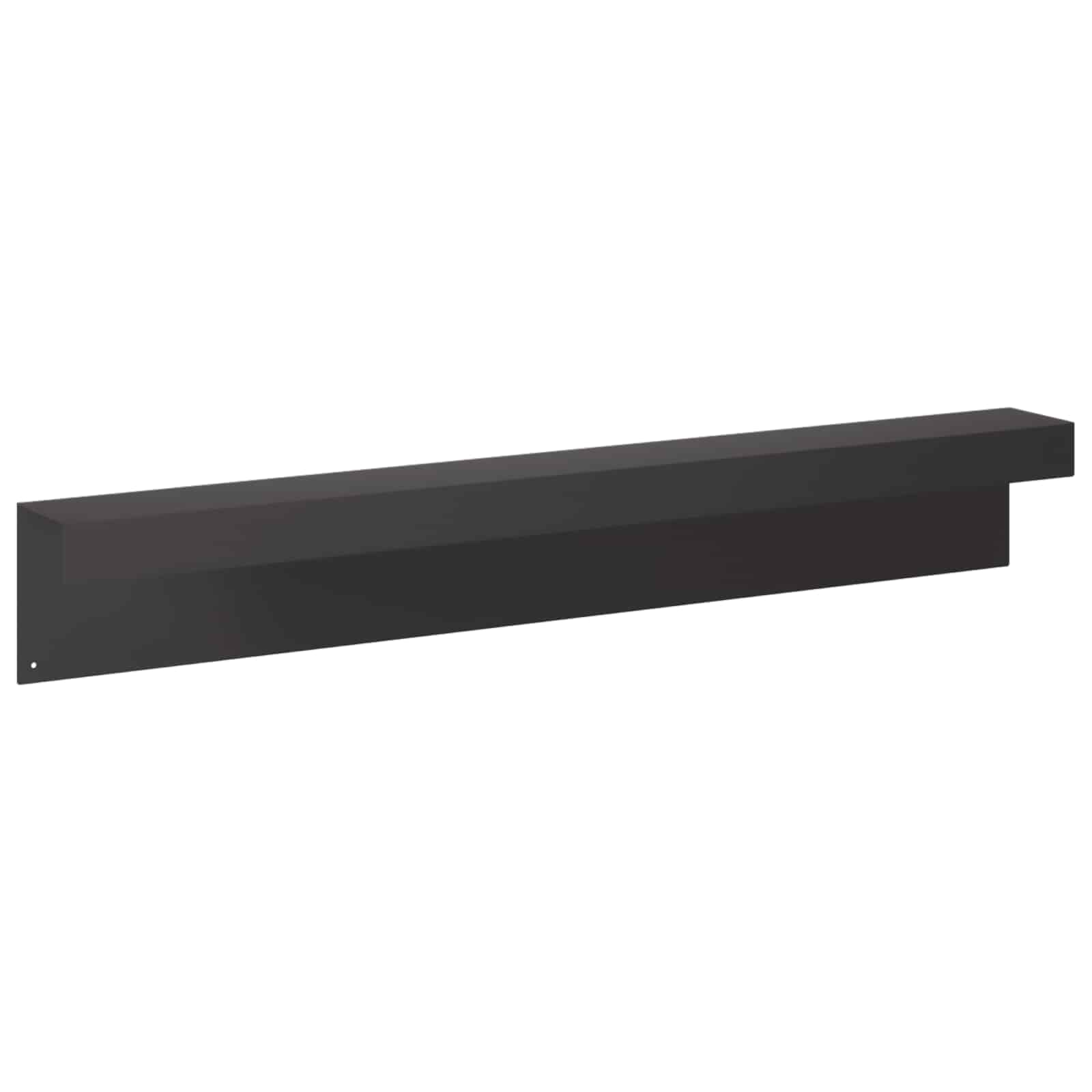 Afdekprofiel voor tuinafboording 10 st 100 x 10 x 15 cm Staal