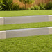 Afdekprofiel voor tuinafboording 2 st 100 x 10 x 15 cm