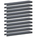 Afdekprofiel voor tuinafboording 10 st 100 x 20 x 5 cm Staal