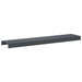 Afdekprofiel voor tuinafboording 10 st 100 x 20 x 5 cm Staal