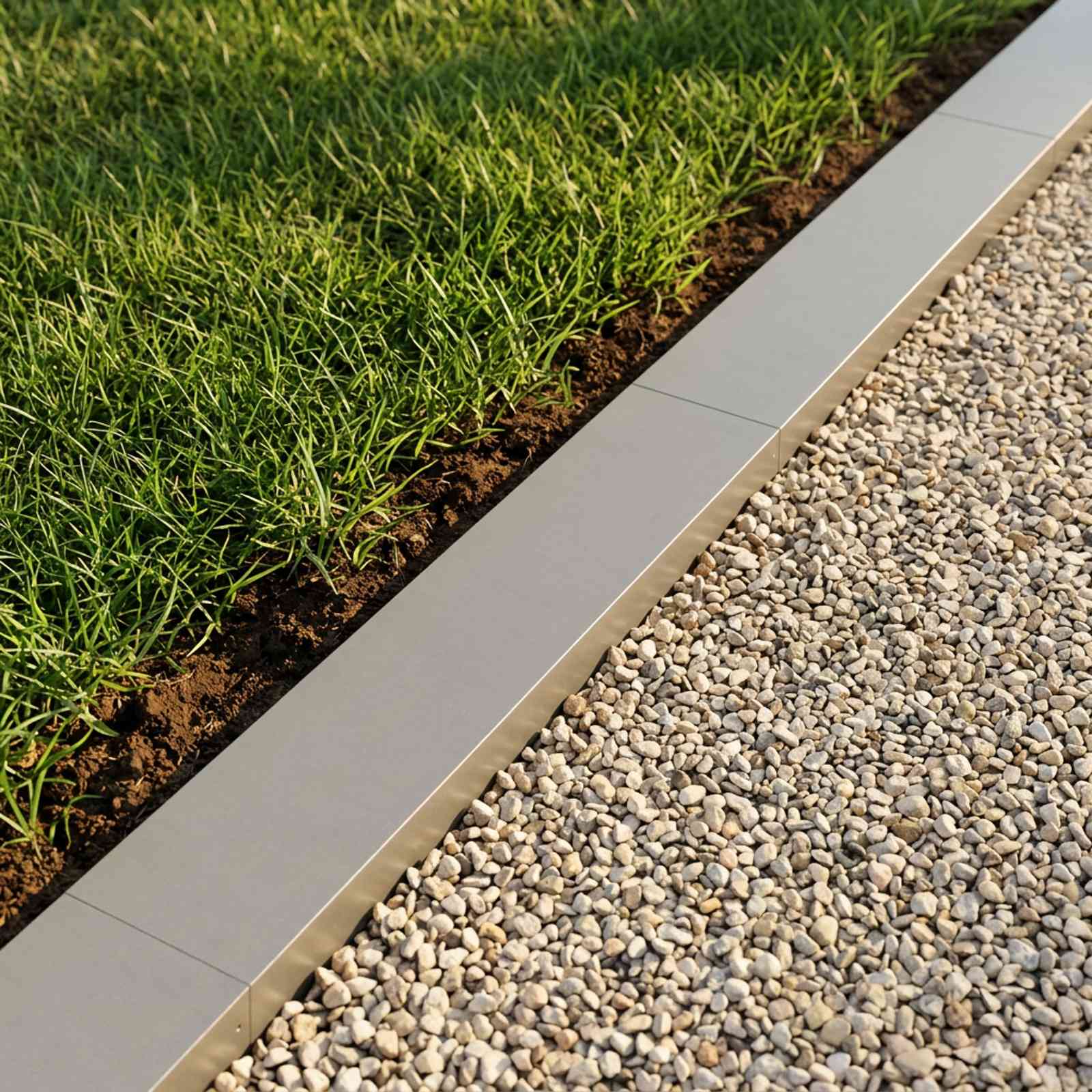 Afdekprofiel voor tuinafboording 2 st 100 x 20 x 5 cm