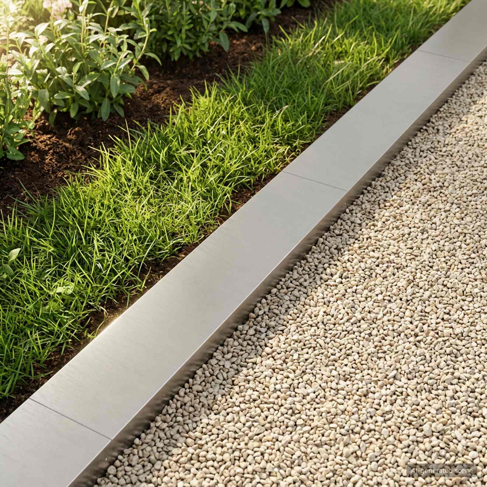Afdekprofiel voor tuinafboording 10 st 100 x 20 x 5 cm