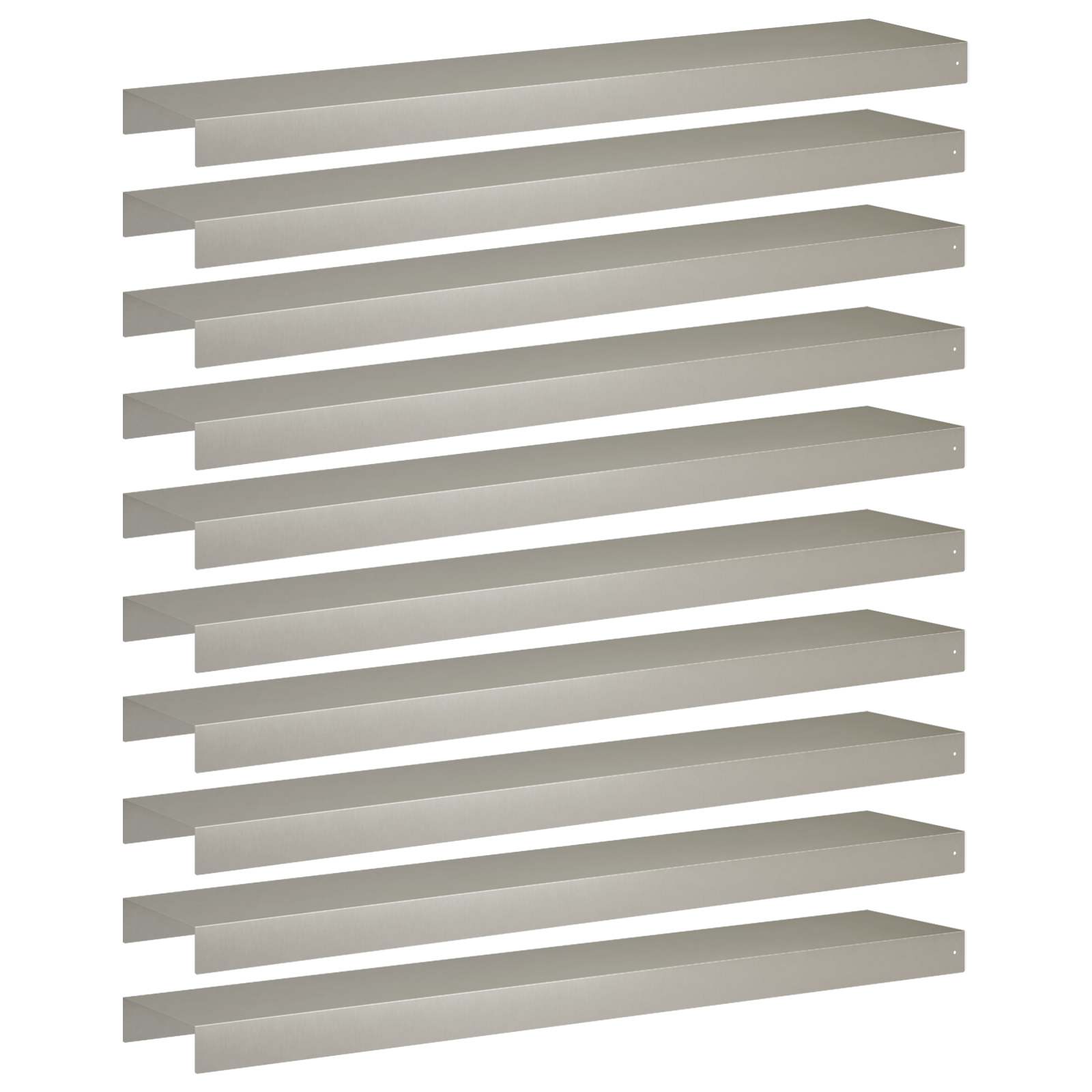 Afdekprofiel voor tuinafboording 10 st 100 x 20 x 5 cm