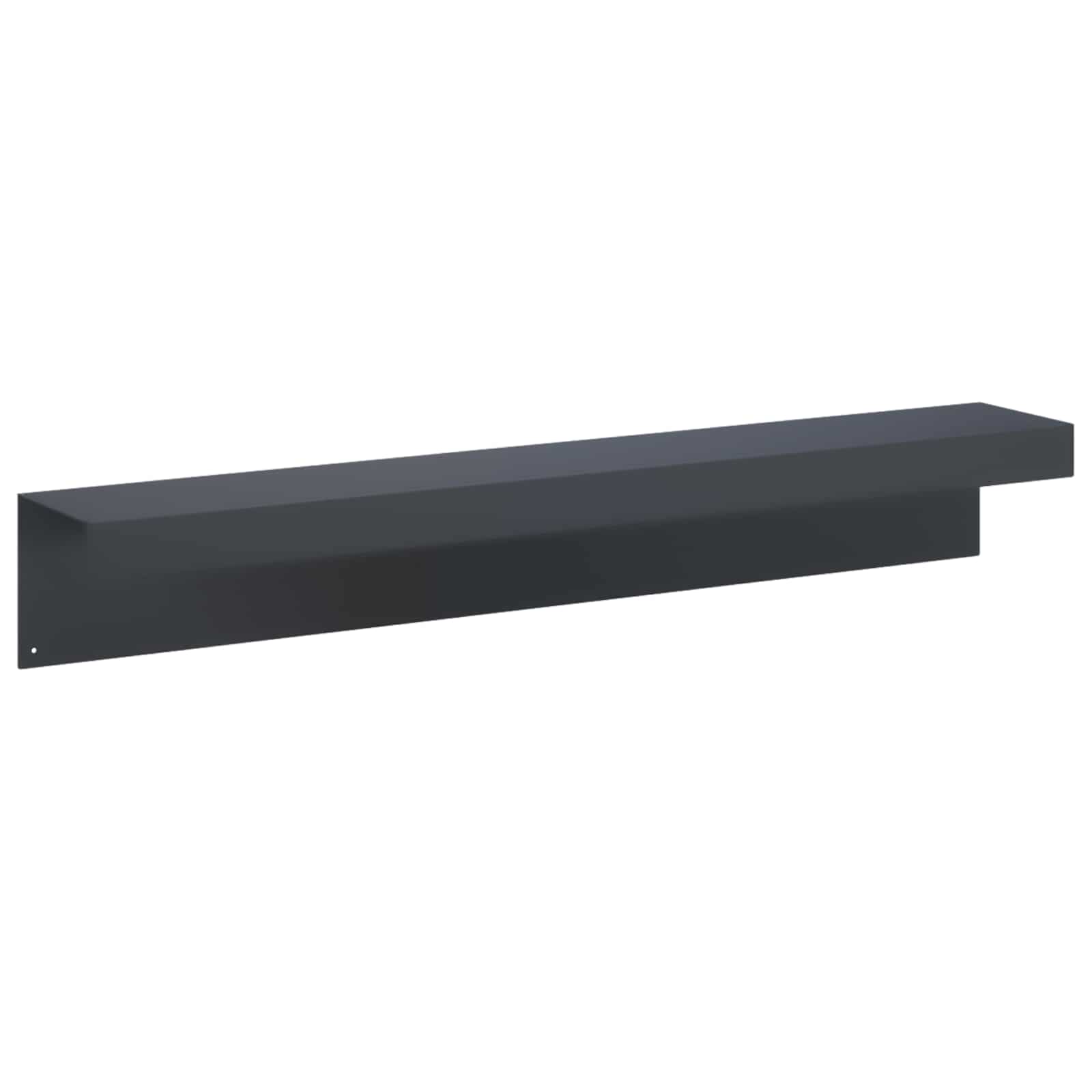 Afdekprofiel voor tuinafboording 10 st 100 x 15 x 15 cm Staal