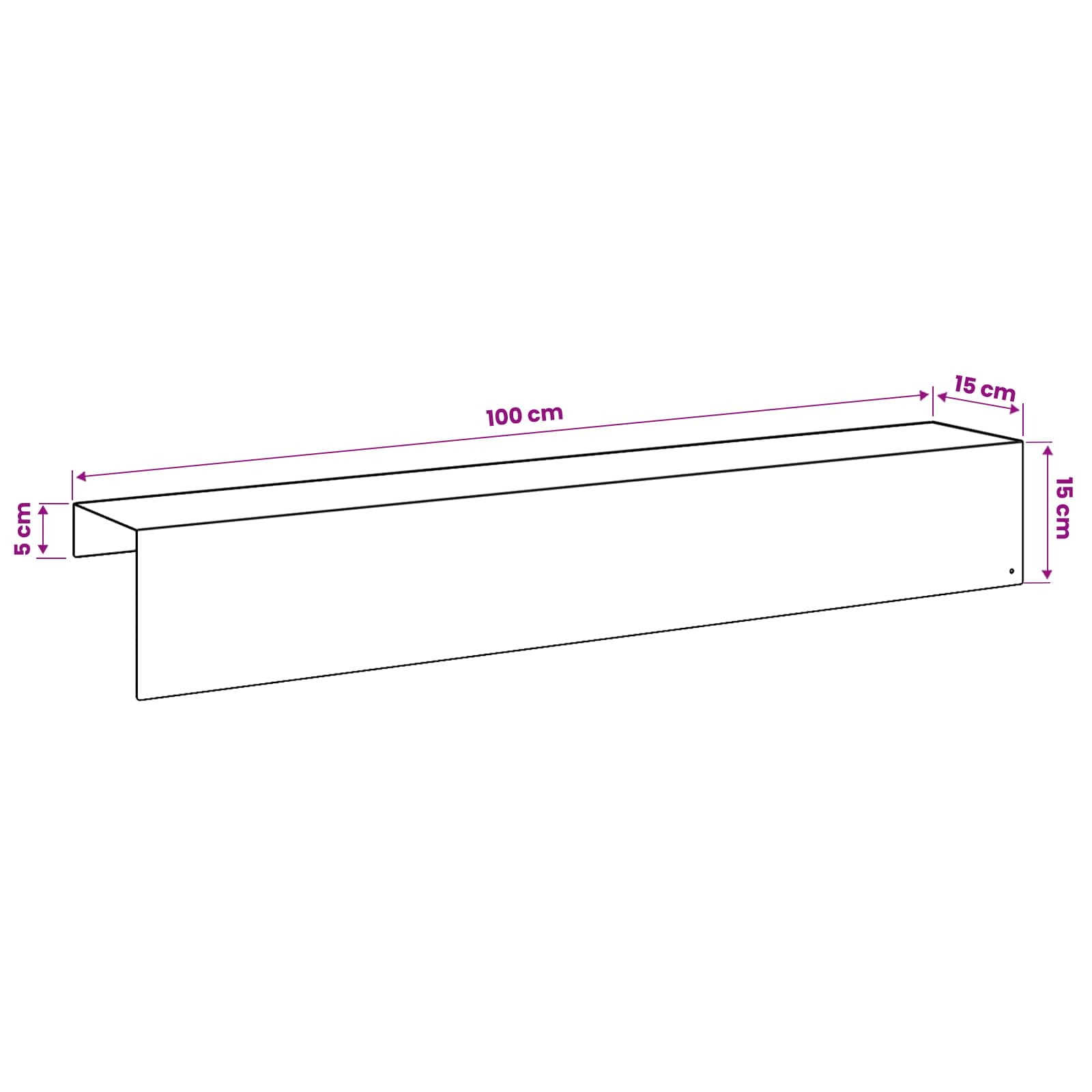 Afdekprofiel voor tuinafboording 10 st 100 x 15 x 15 cm Staal
