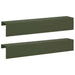 Afdekprofiel voor tuinafboording 2 st 100 x 15 x 15 cm Staal