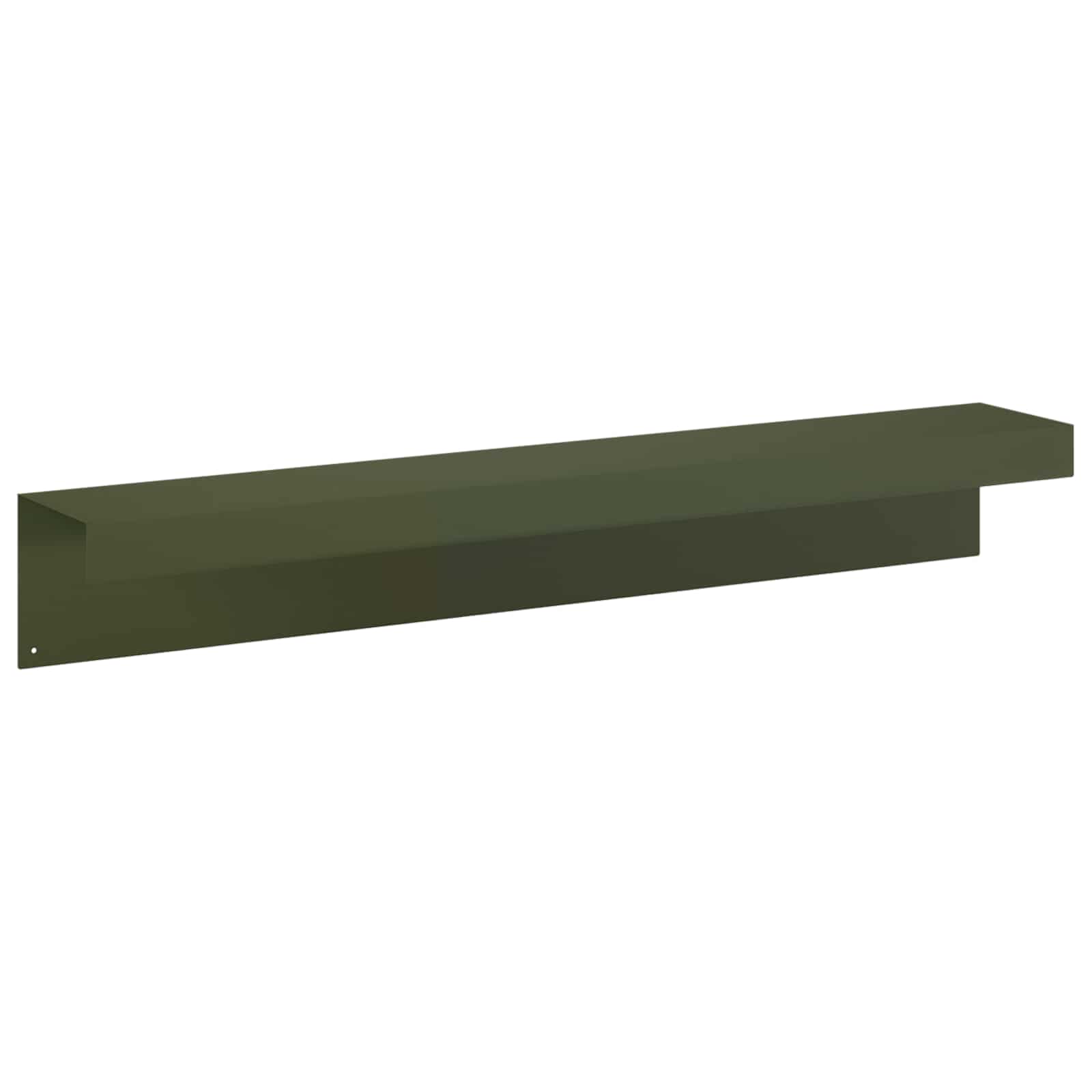 Afdekprofiel voor tuinafboording 2 st 100 x 15 x 15 cm Staal