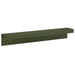 Afdekprofiel voor tuinafboording 2 st 100 x 15 x 15 cm Staal