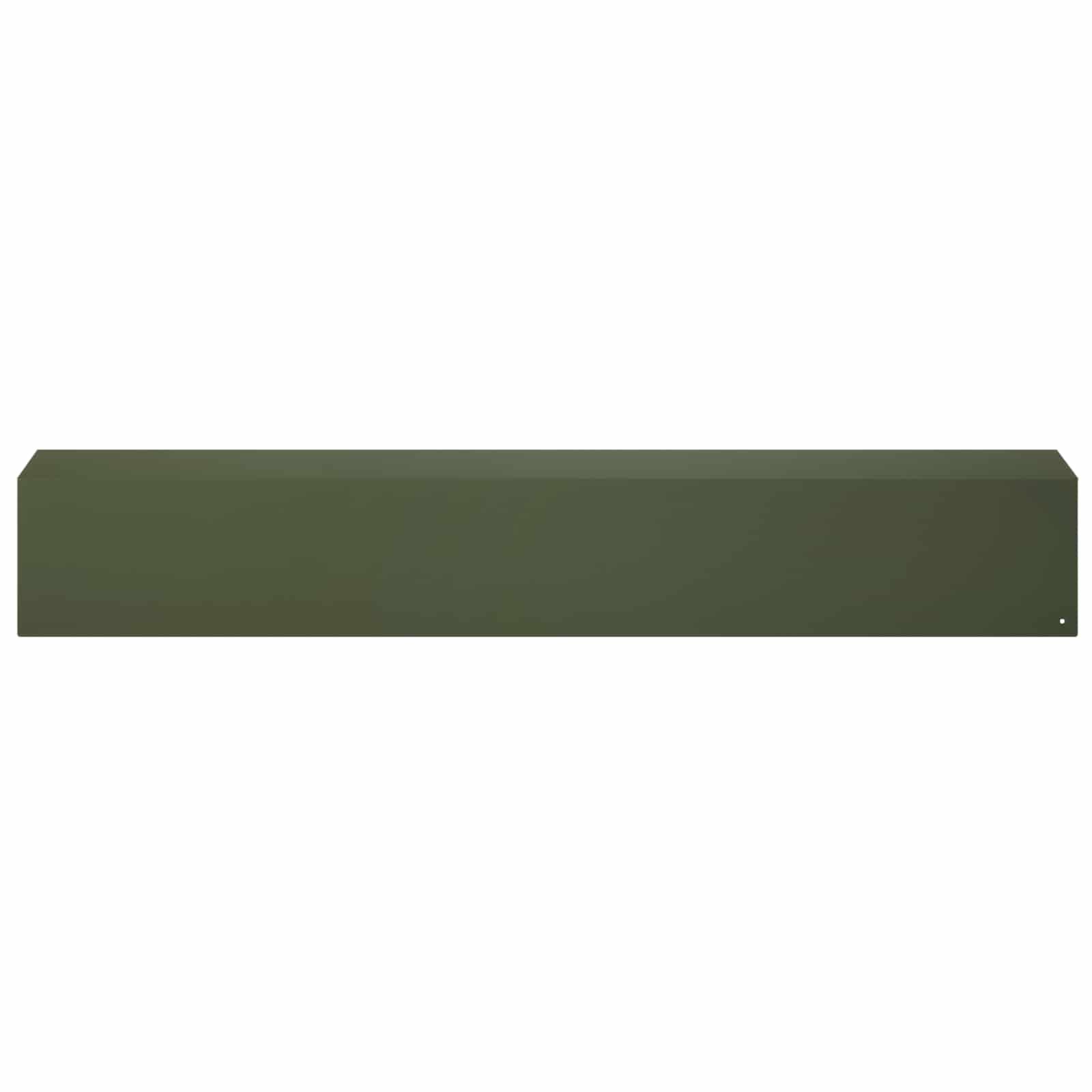 Afdekprofiel voor tuinafboording 2 st 100 x 15 x 15 cm Staal