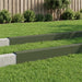 Afdekprofiel voor tuinafboording 10 st 100 x 20 x 15 cm Staal