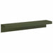 Afdekprofiel voor tuinafboording 10 st 100 x 20 x 15 cm Staal