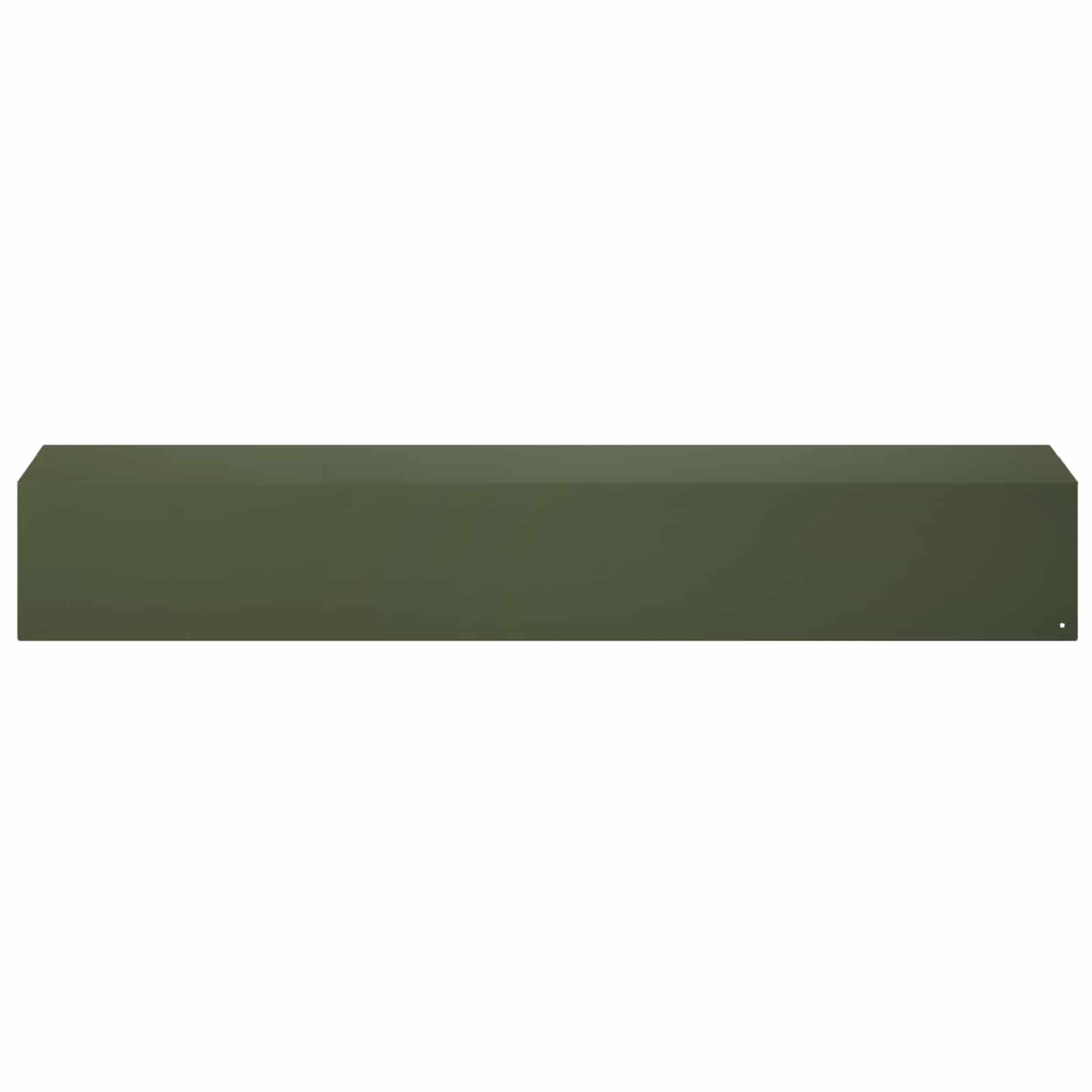 Afdekprofiel voor tuinafboording 10 st 100 x 20 x 15 cm Staal
