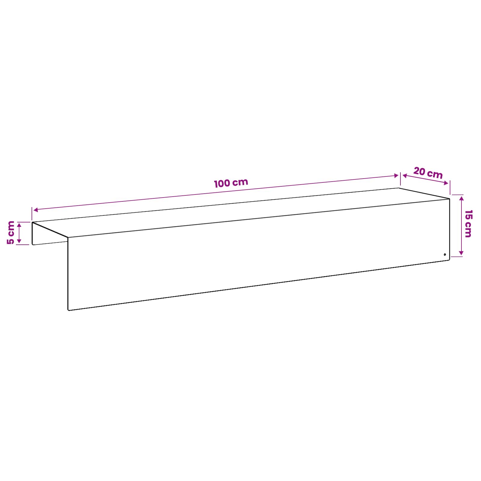 Afdekprofiel voor tuinafboording 10 st 100 x 20 x 15 cm Staal